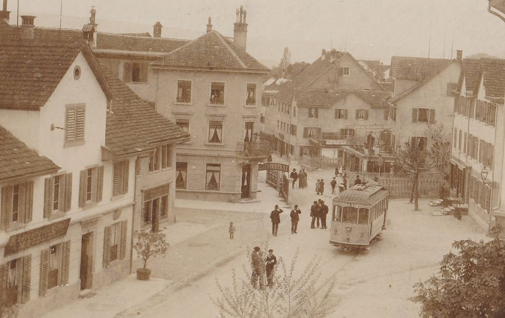 Absolute Rarität Zürich Höngg mit Tram No 2 animiert Kaufen auf Ricardo