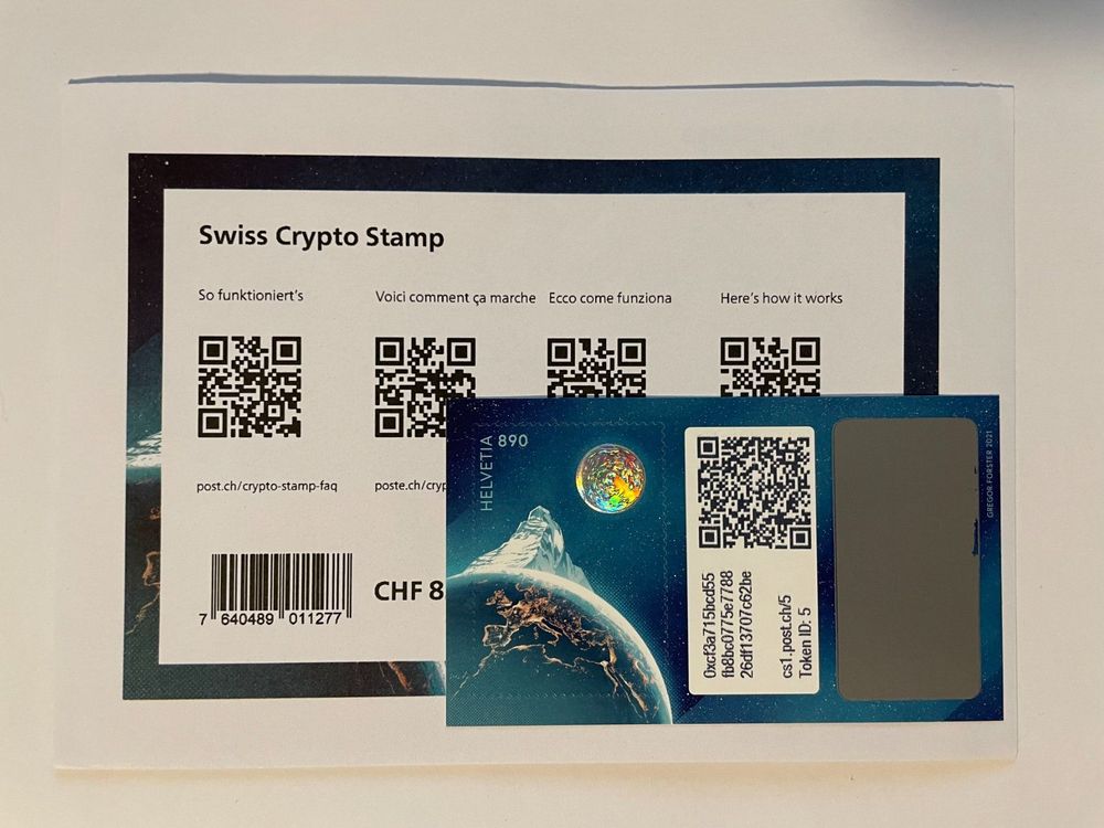 Swiss Crypto Stamp Token ID 5 Pilatus Kaufen Auf Ricardo