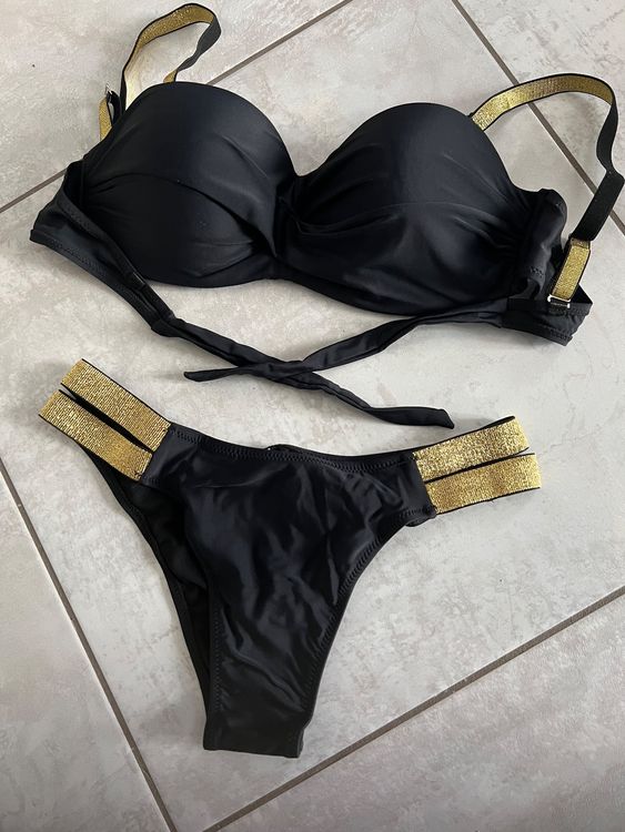 Bikini Gr L Schwarz Mit Gold Neu Und Originalverpackt In Schmerikon
