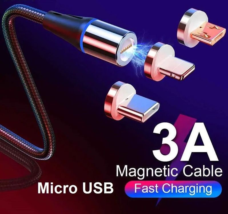 Magnetisches Datenkabel Qc A F R Micro Usb Lade Kabel Kaufen Auf