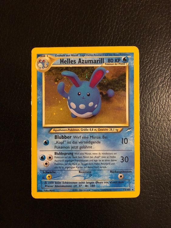 Neo Destiny Helles Azumarill Holo De Ab Kaufen Auf Ricardo