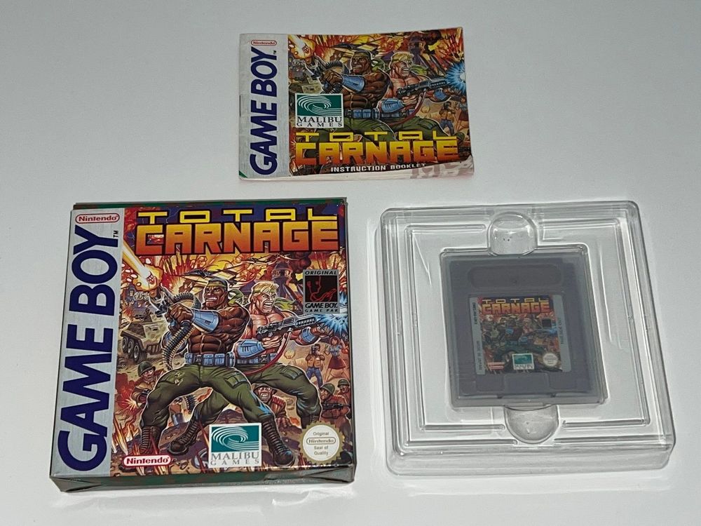 Nintendo Game Boy Classic Gb Spiel Total Carnage Ovp Kaufen Auf