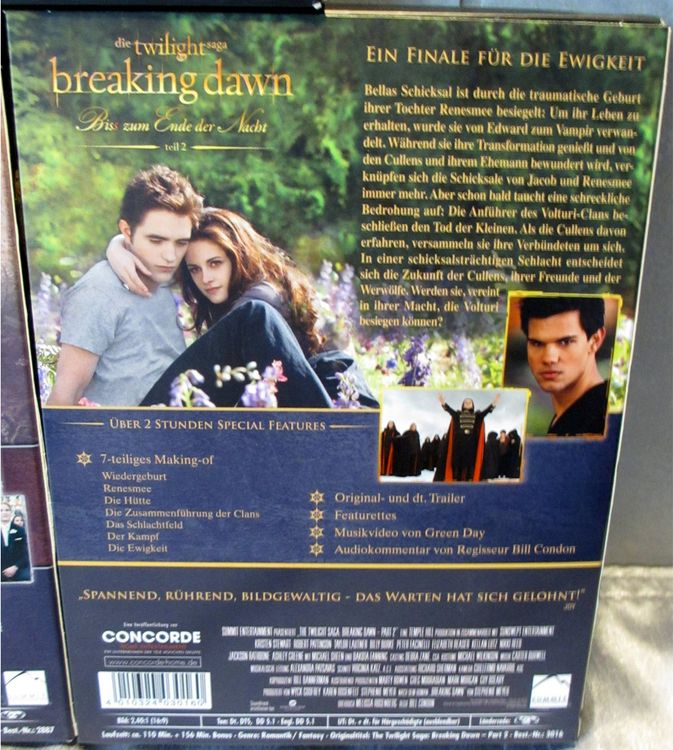 Dvd Film Twilight New Moon Eclipse Breaking Dawn Fan Ed Kaufen