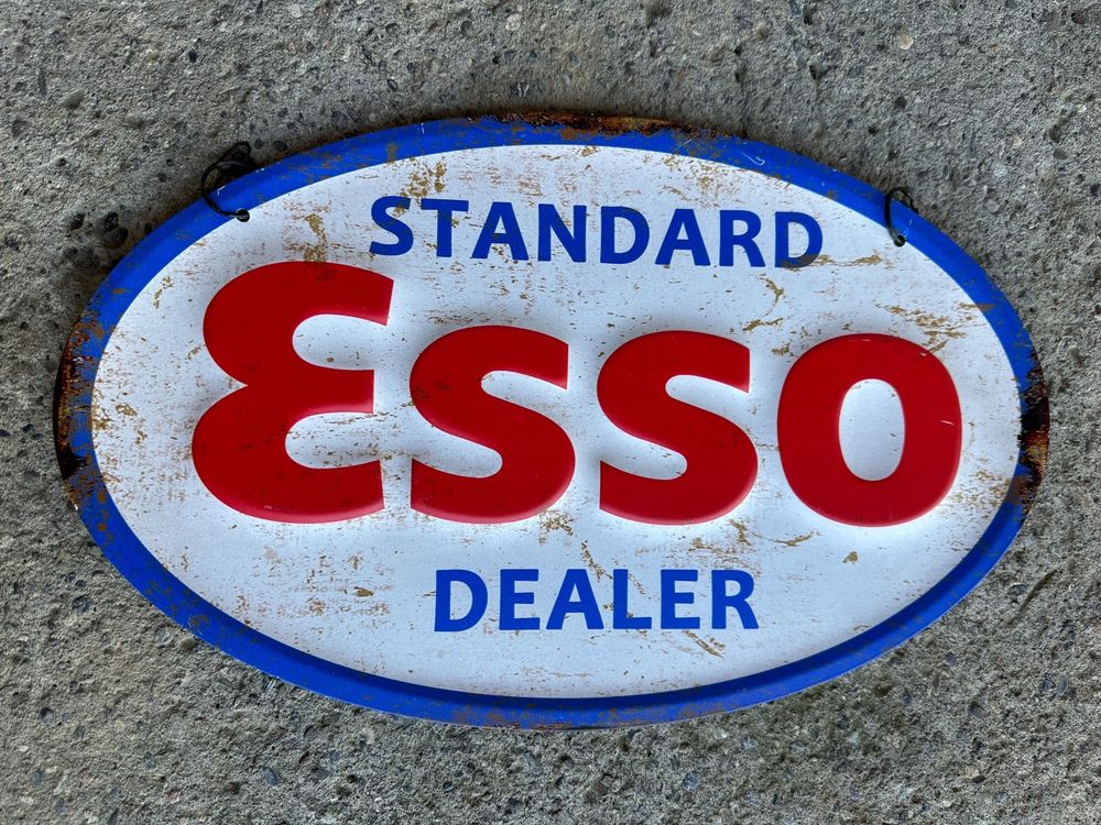 Esso Tankstelle Benzin Werbung Classic Reklame Kaufen Auf Ricardo