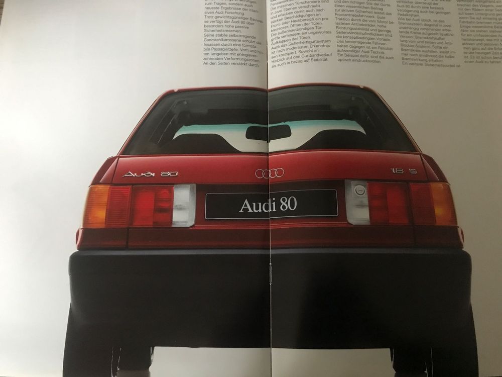 Prospekt Audi 80 8 1988 Kaufen Auf Ricardo