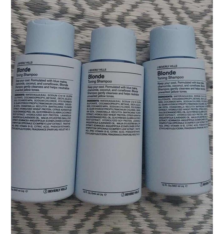 3 J BEVERLY HILLS BLONDE Toning Shampoo Neu Und Versiegelt Neu Und