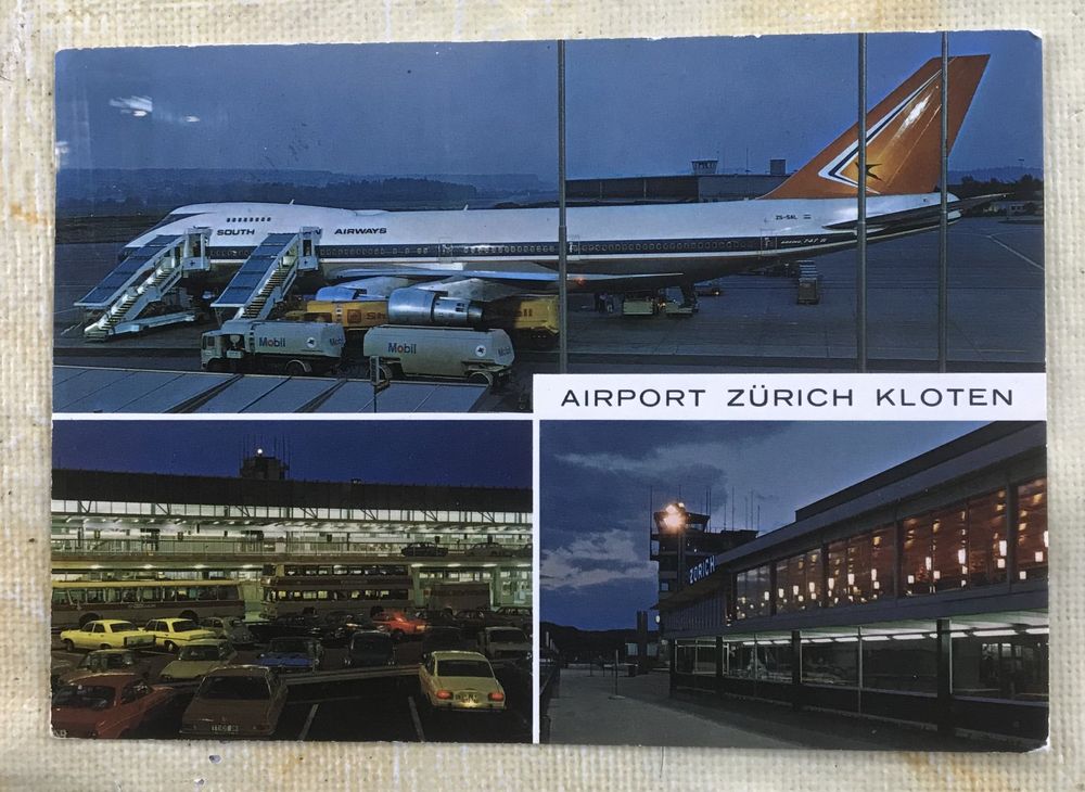 Ansichtskarte Airport Z Rich Kloten Kaufen Auf Ricardo