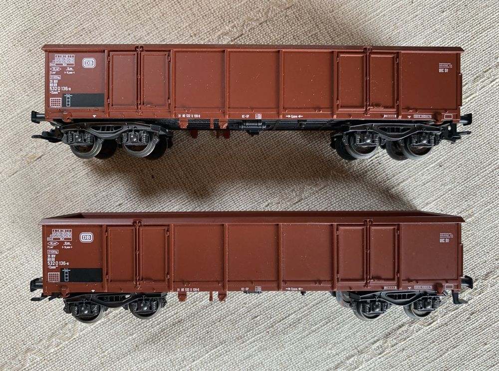 Zwei Märklin H0 DB Eaos Hochbordwagen Kaufen auf Ricardo