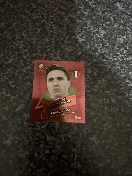 Topps Euro 2024 Ita Sp Federico Chiesa Mit Unterschrift Kaufen Auf