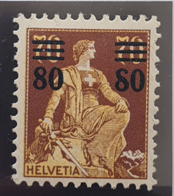 Abart Briefmarken Helvetia Mit Schwert Offene Kat Pf Kaufen