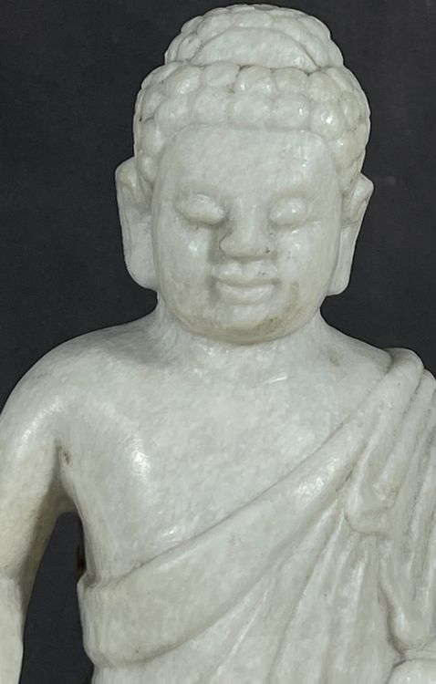 Alte Sitzender Weisse Marmor Buddha Skulptur Kaufen Auf Ricardo