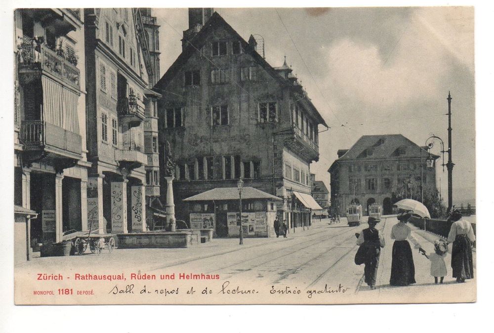 ZÜRICH Rathausquai Strassenbahn Tram Kaufen auf Ricardo