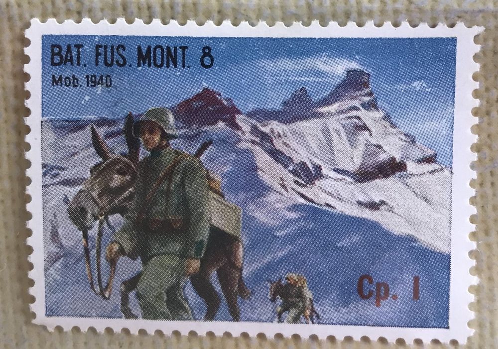 SOLDATEN BRIEFMARKE MPB 1940 BAT FÜS MONT 8 Kaufen auf Ricardo