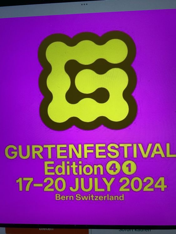 Gurten Festival 17 Bis 20 Juli 2024 Kaufen Auf Ricardo