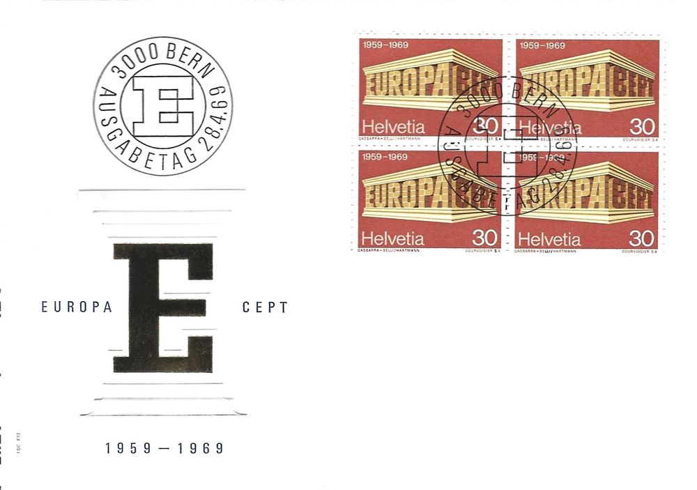 FDC Viererblock 1969 Kaufen Auf Ricardo