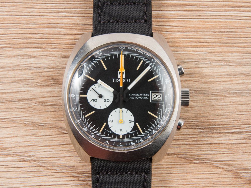 Serviced Tissot Navigator Mm Chronograph Lemania Kaufen Auf