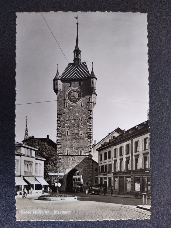 Baden Bei Z Rich Stadtturm Gestempelt Kaufen Auf Ricardo