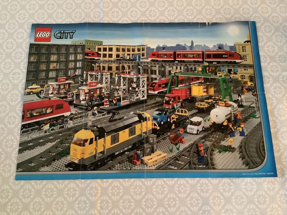 Lego City Güterzug und Bahnhof 7939 7937 von 2010 komplett Kaufen