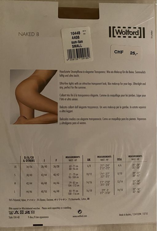 Damen Strumpfhose Grösse S Naked 8 Kaufen auf Ricardo