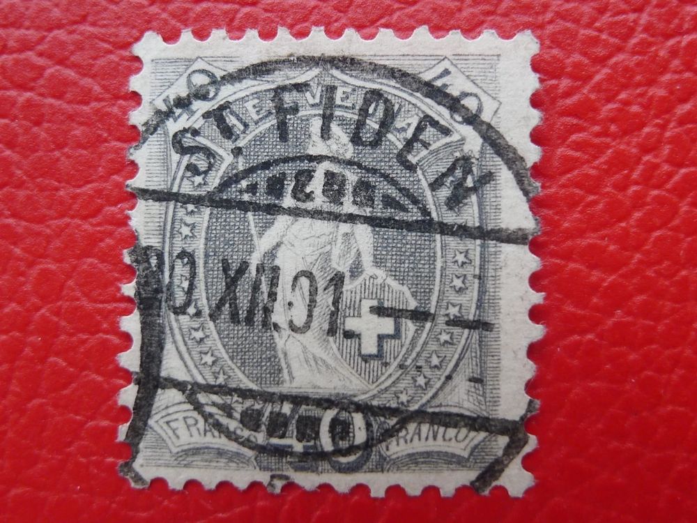 1901 Stehende Helvetia 69D Mit Vollstempel Von St FIDEN SG Kaufen