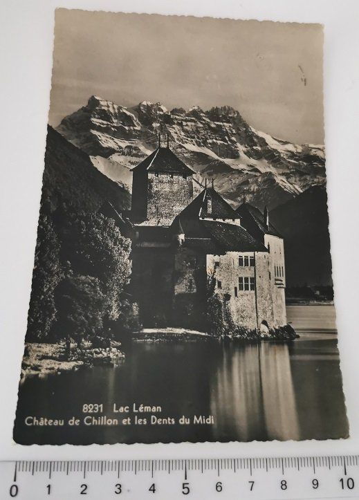 Château de Chillon et les Dents du Midi Lac Léman AK Kaufen auf