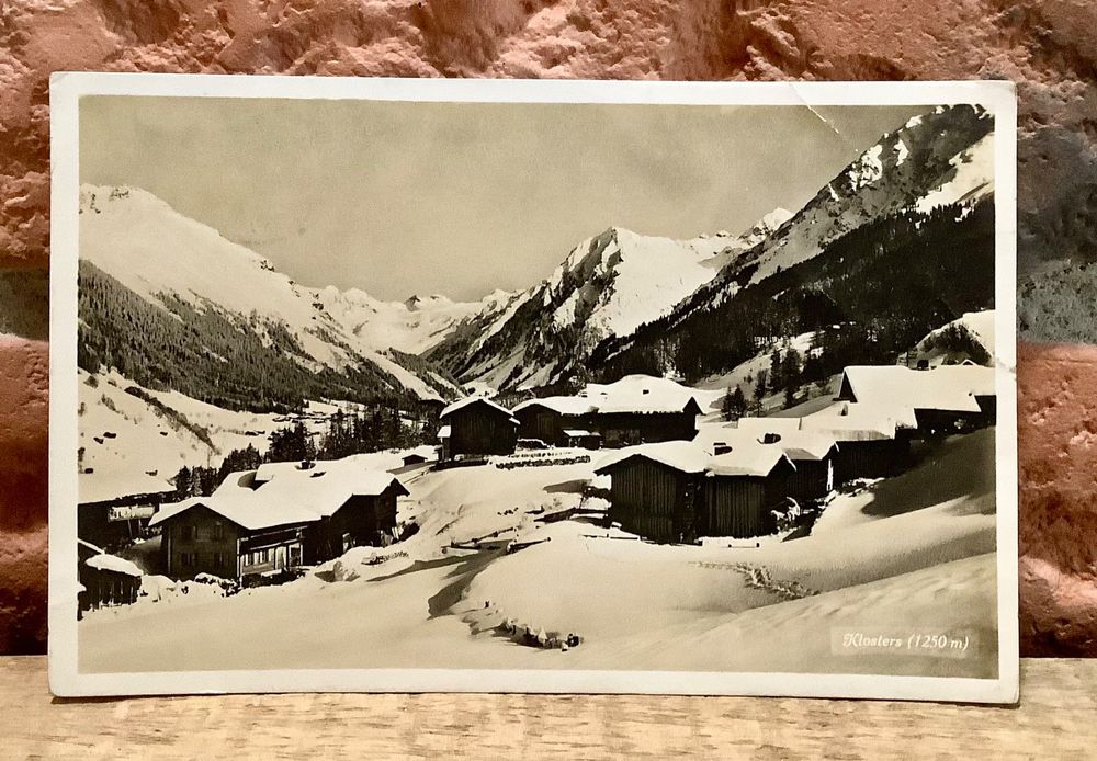 Alte Foto Ak Klosters M Im Winter Graub Nden Kaufen