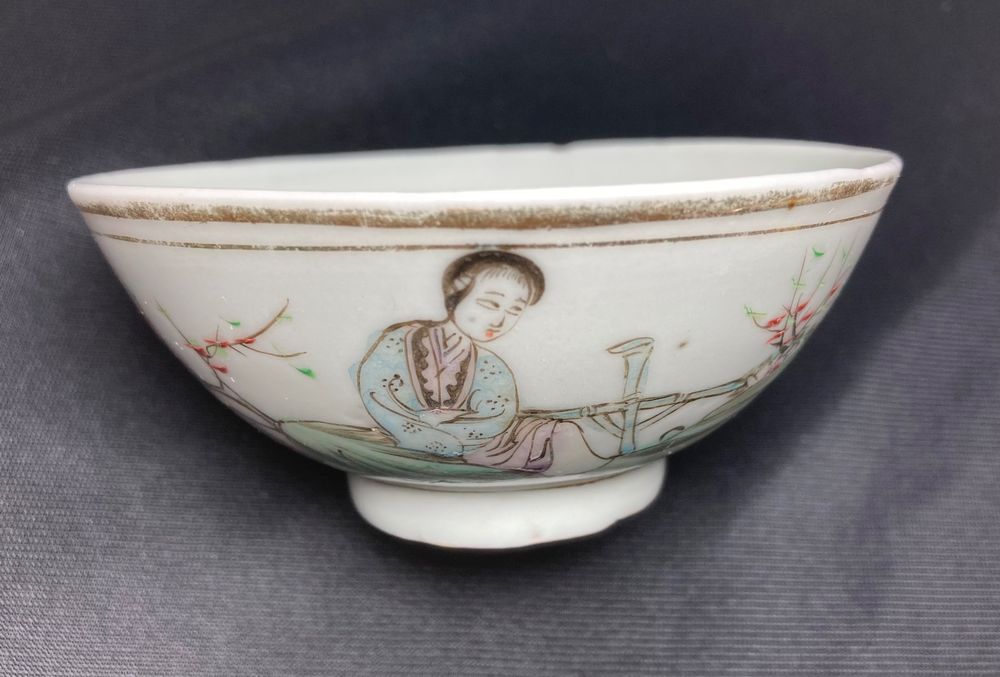 Sublime Bol Antique Chinois Sign En Porcelaine P Tung Chih Kaufen