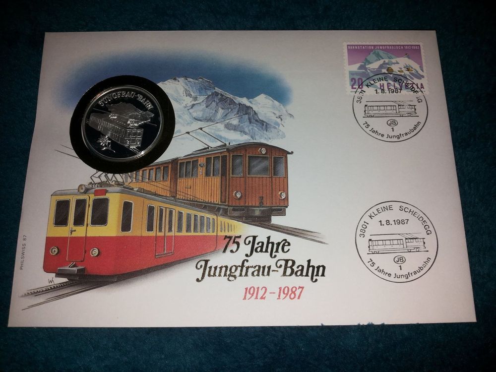 Münzbrief 75 Jahre Jungfraubahn 15g 999 Kaufen auf Ricardo