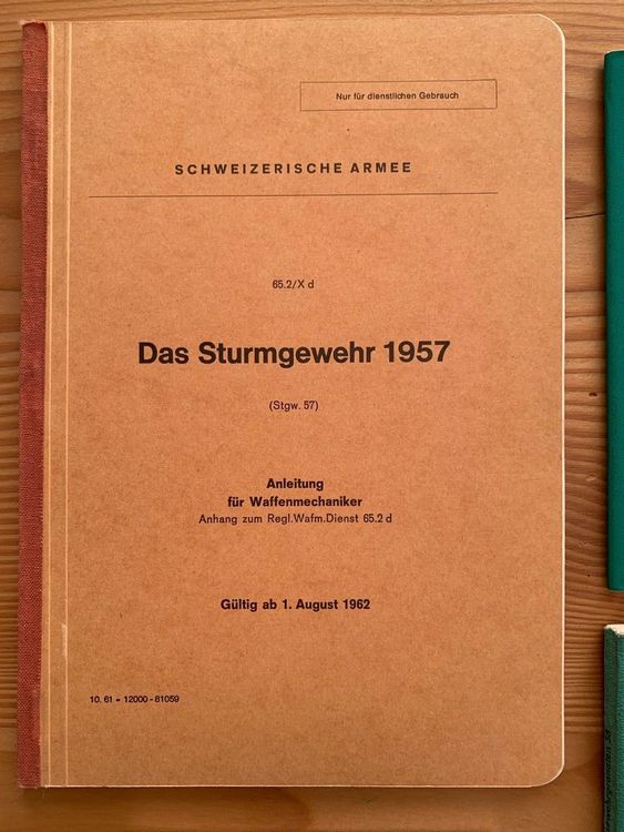 Stgw Sturmgewehr Reglemente Kaufen Auf Ricardo