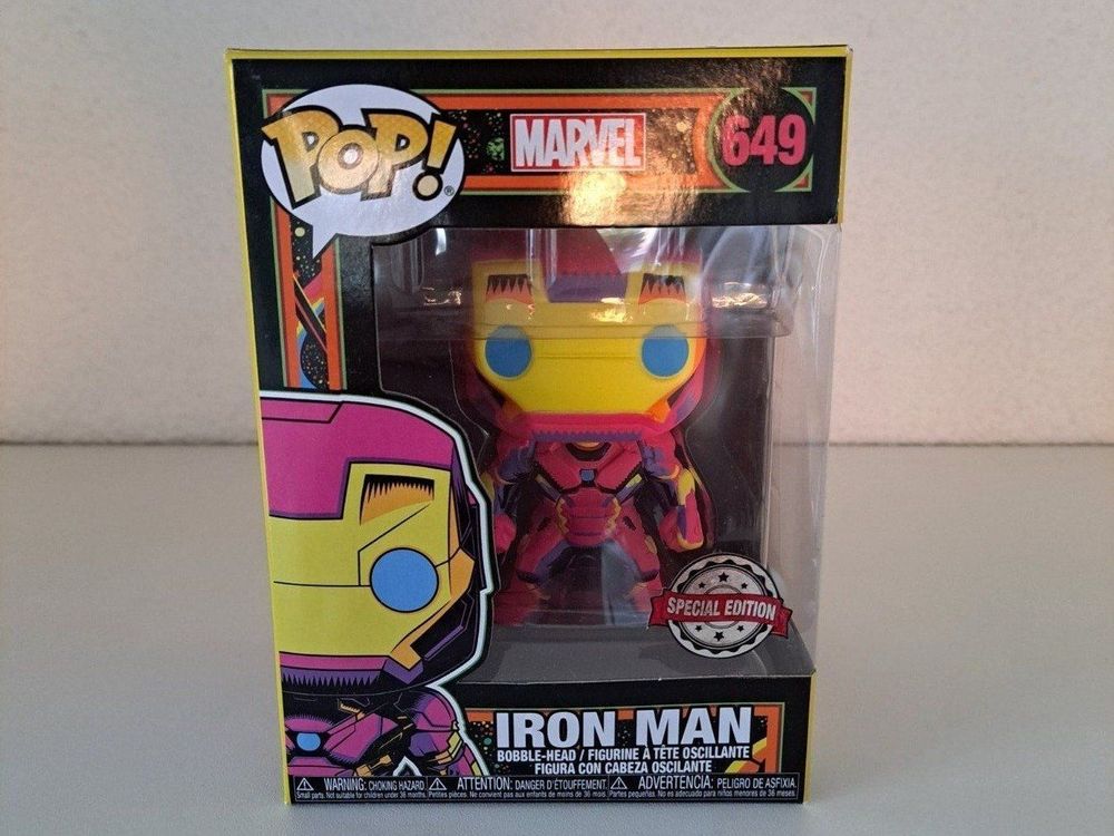 Funko Pop Iron Man Black Light 649 Kaufen Auf Ricardo