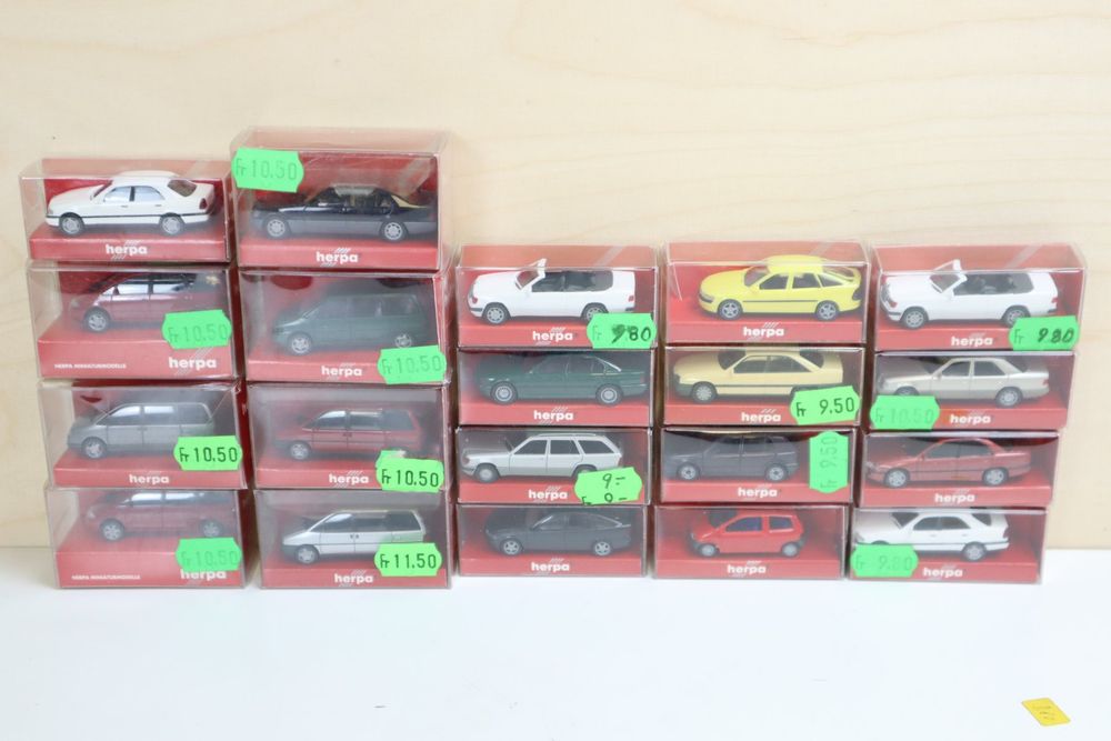 Herpa 20 X Auto Fahrzeug Set 1 87 Neuwertig NP 200 Kaufen Auf