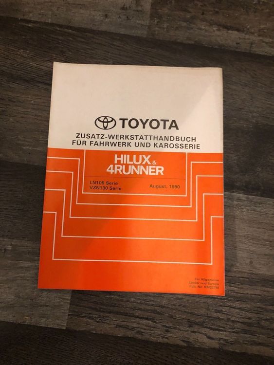 Toyota Hilux 4RUNNER Werkstatthandbuch Kaufen Auf Ricardo