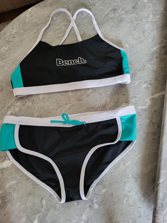 Bench Bikini Set Schwarz Türkis Gr 140 146 Gebraucht in Samedan für