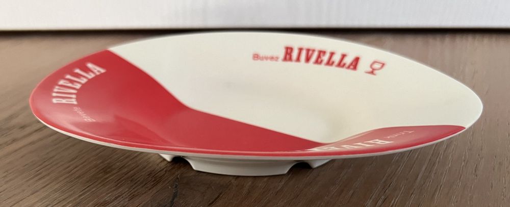 Alter Ovaler Aschenbecher RIVELLA Ornamin Ca 60er Jahre Kaufen