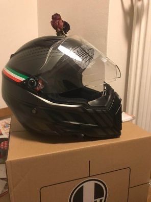 NEU AGV AX 8 Naked Carb Int Helm Zusatzvisier getönt Kaufen auf