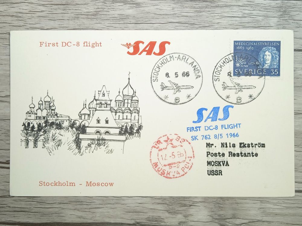 TR87 Carte Postale Timbre Suede 1966 Theme Aviation Kaufen Auf Ricardo