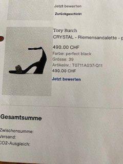 Tory Burch Schwarze Crystal Riemensandaletten Gr Kaufen Auf Ricardo