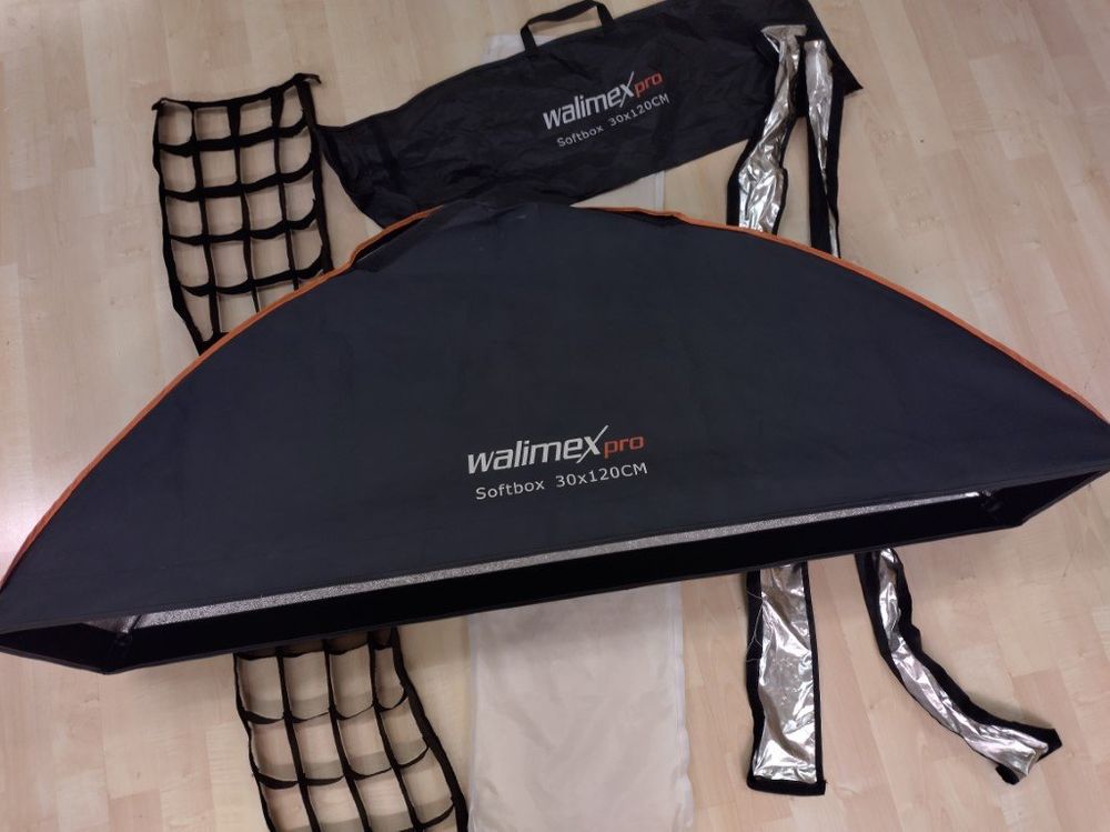 Walimex 30x120 Softbox Pro mit Zubehör Kaufen auf Ricardo