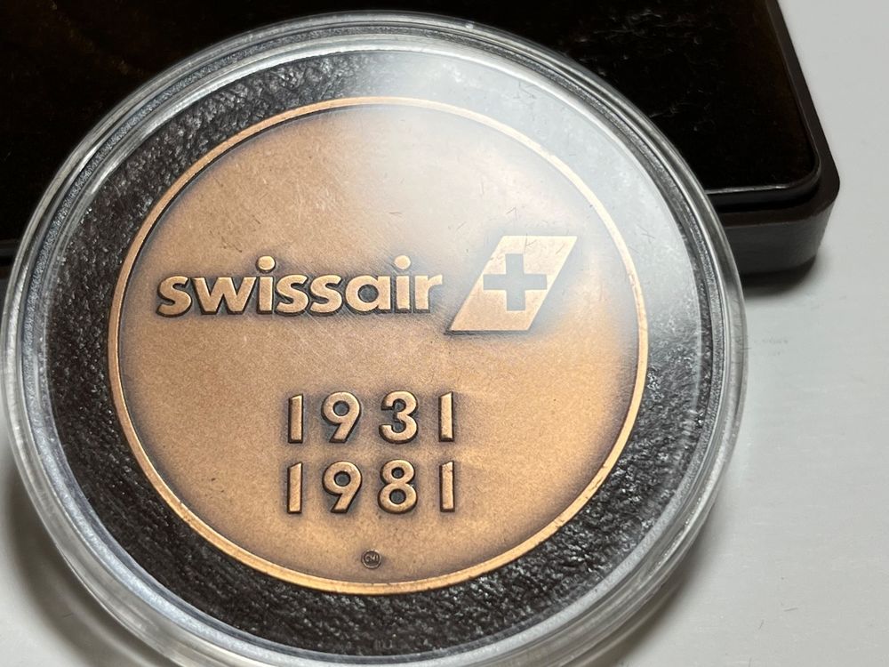 Swissair Medaille In Original Box Kaufen Auf Ricardo