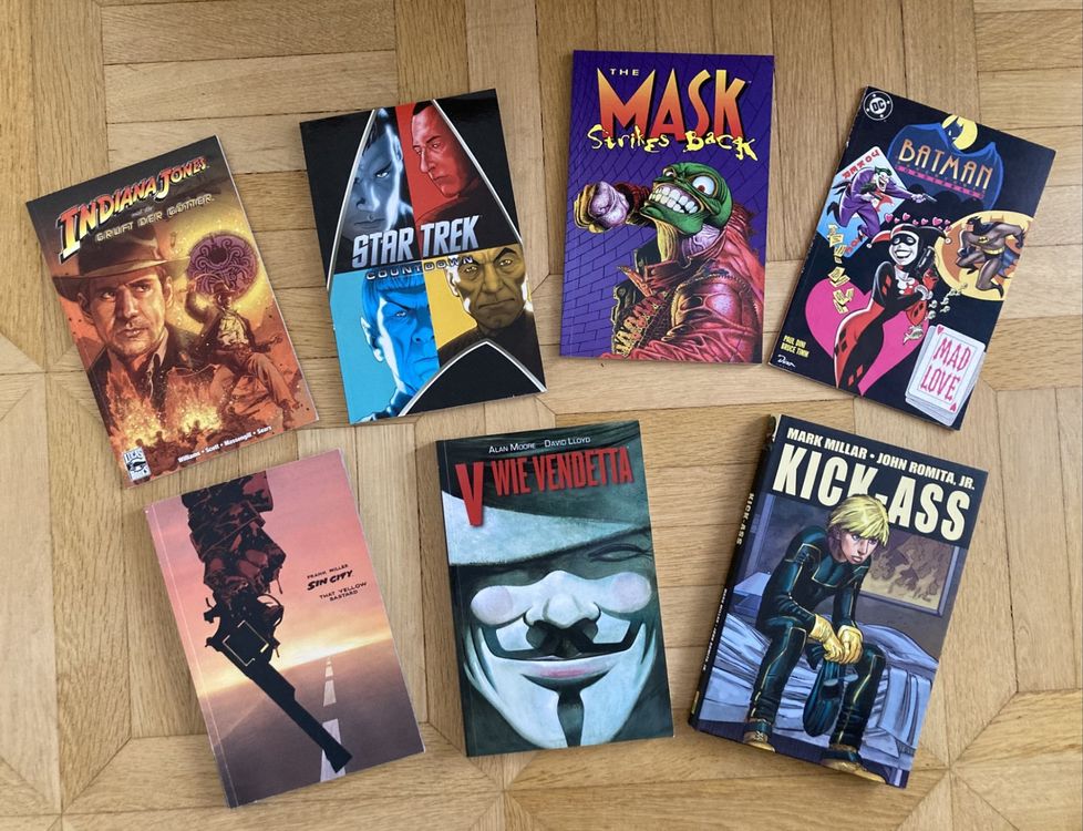 7 Diverse Graphic Novel Comic Bücher Deutsch und Englisch Kaufen auf