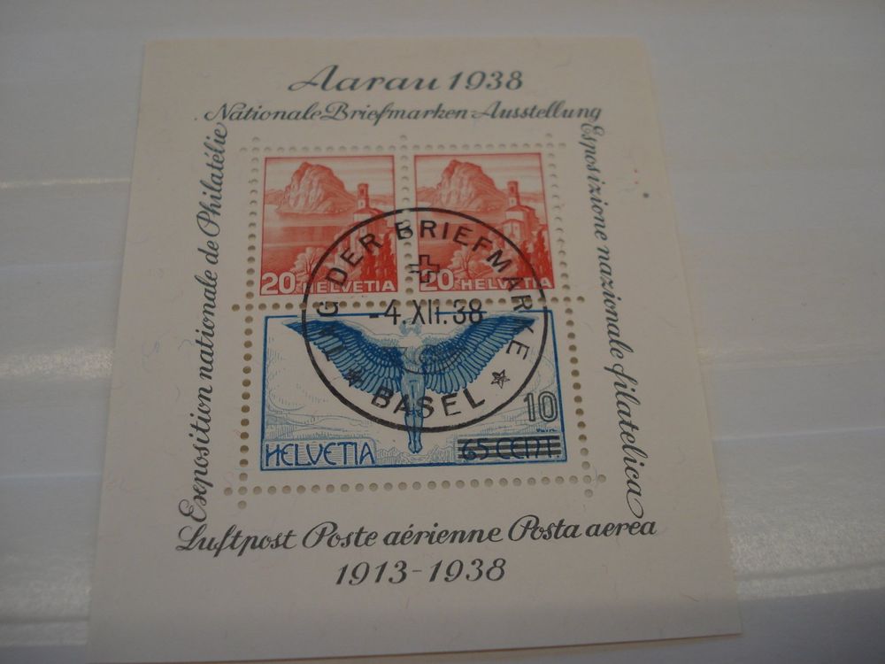 Block NABA 1938 Aarau O Tag Der Briefmarke Basel Kaufen Auf Ricardo