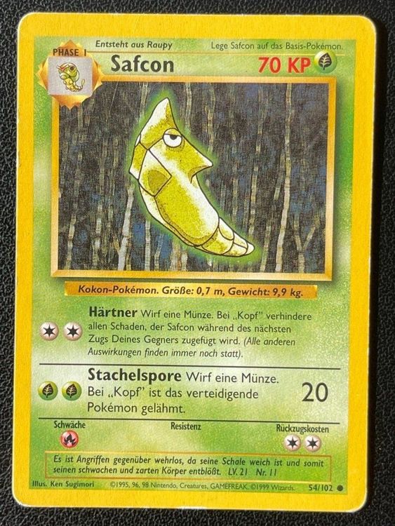 1999 Safcon 54 102 Pokémon Base Set Kaufen auf Ricardo