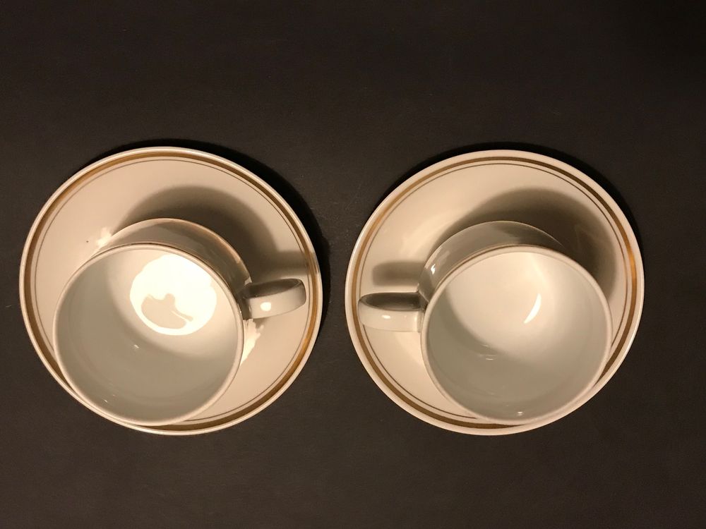 Kahla Geschirr Porzellan Goldrand Tasse Untertasse Set Kaufen Auf