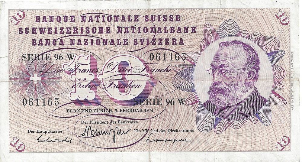 Alte Banknote Fr Gottfried Keller Kaufen Auf Ricardo