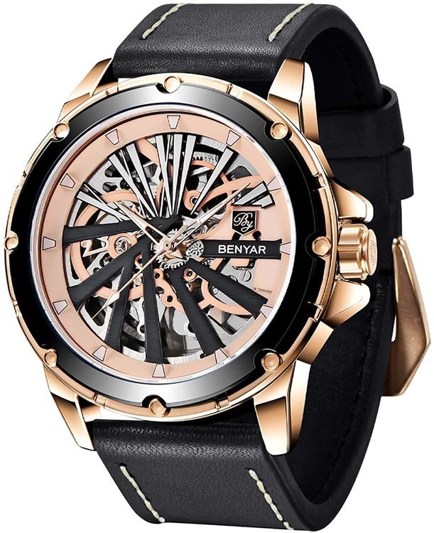 Edle Skelett Automatik Uhr Armbanduhr Herrenuhr Automatikuhr Kaufen