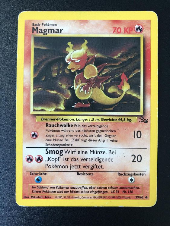 Magmar Fossil Set 39 62 Kaufen Auf Ricardo