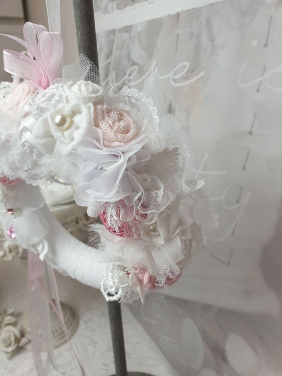 Geschenk Kranz Deko Shabby Chic Spitze Romantik Fr Hling Kaufen Auf