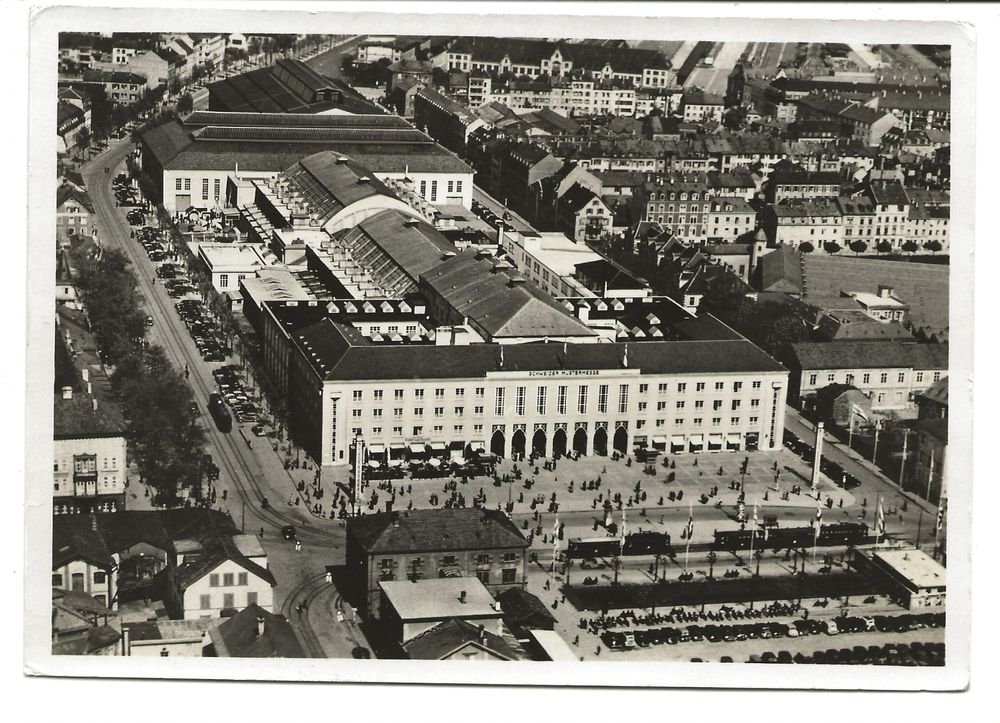 Basel 25 Schweizer Mustermesse Frankatur Foto AK 1941 Kaufen