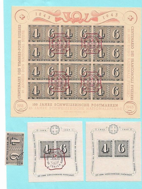 Lot 1943 Luxusblatt ET Jubiläumsblocks Kaufen auf Ricardo