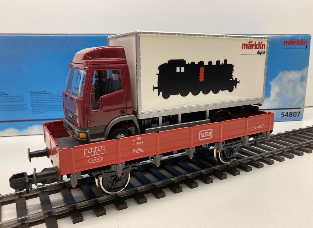 Märklin Maxi 54807 Niederbordwagen mit IVECO LKW Kaufen auf Ricardo